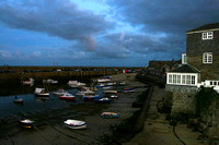 Mousehole Harbour at Nightfall.
