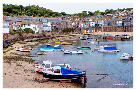 A Deserted Mousehole Harbour in June