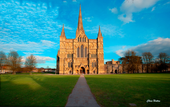 Salisbury Cathedral - West Front and Spire