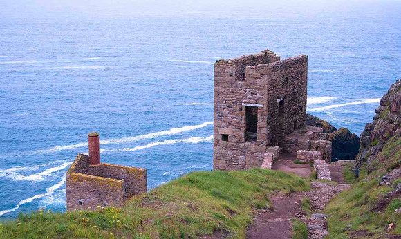 An even closer view of Crown Engine Houses at Botallack
